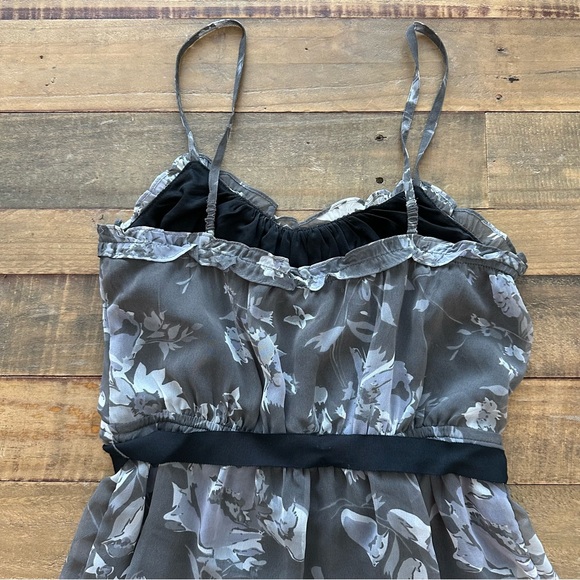 American Eagle Floral Chiffon Ruffle Dress - Picture 5 of 6